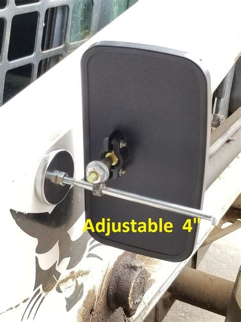 backup mirror for skid steer|magnetic mirrors for skid steer.